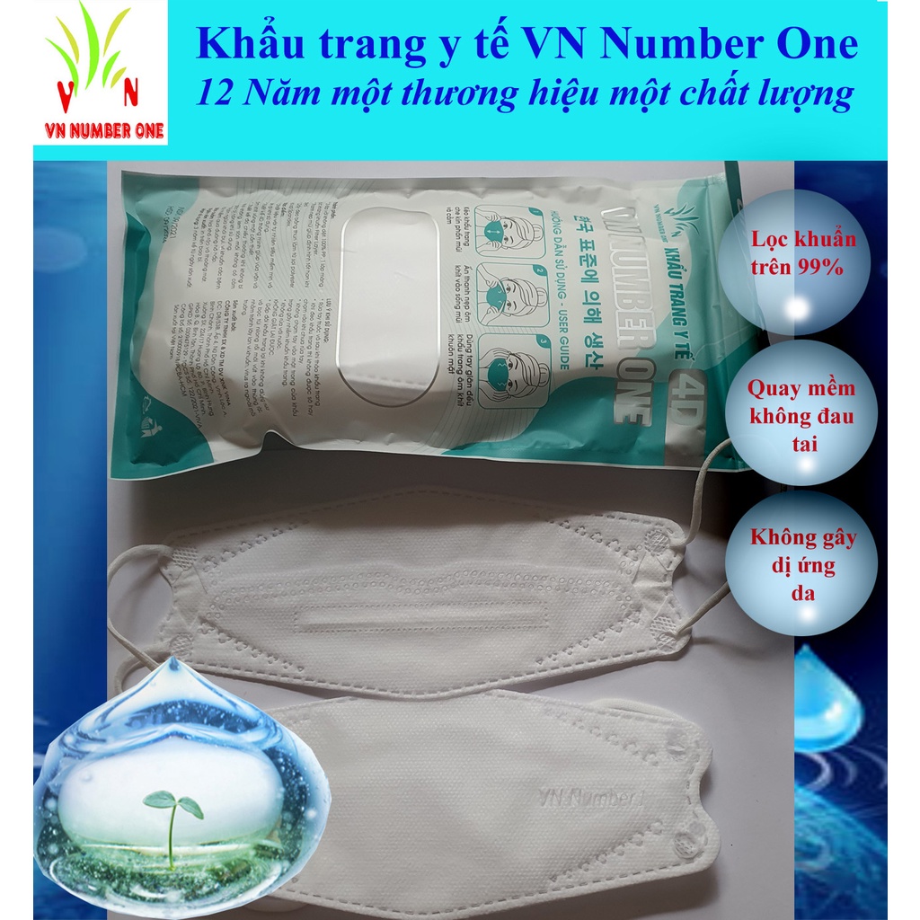 , Khẩu Trang KF94 , Khẩu trang Y Tế 4D VN Number One , Sản phẩm đạt chứng nhận CE Châu