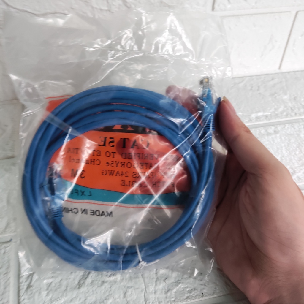 Cáp mạng LAN bấm sẵn 2 đầu RJ45 dài 3m - Cáp internet