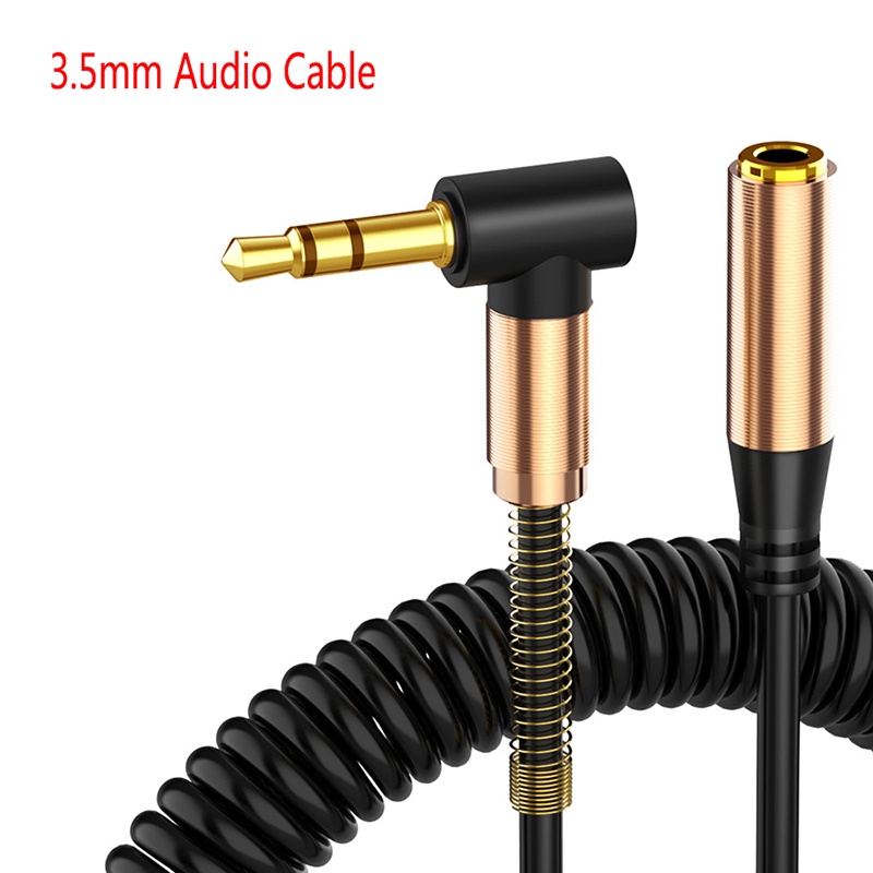Dây Cáp Nối Dài Jack 3.5MM Bẻ Góc 90o Sang Cổng Aux Cho Loa Mp3 / Điện Thoại / Máy Tính