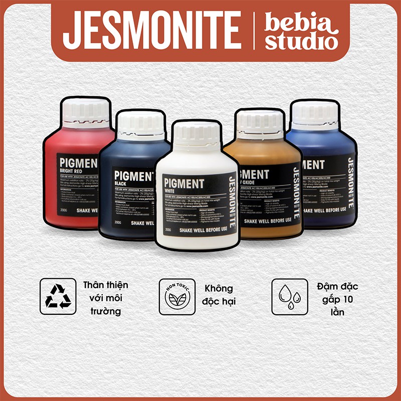 Jesmonite Pigment - Màu chuyên dụng cho Jesmonite, Epoxy, Resin nguyên liệu handmade DIY