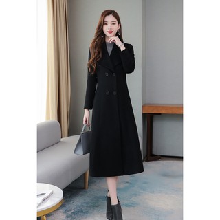 Áo khoác dạ form dài cổ 1 lá msp440