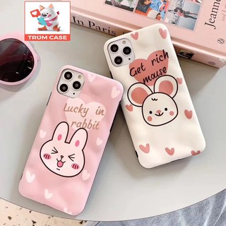 Ốp Lưng iphone hình thỏ gấu IDM Hàn  Chống bẩn,mịn  Full dòng 6,6s/7,8/7P/X,XS/XSMax/11/11PRO/11 PRO MAX - Ốp iphone.