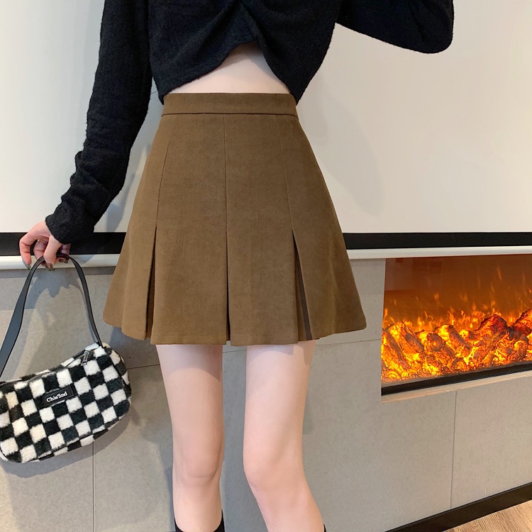 Chân váy chữ A SUXI lưng cao thời trang mùa thu dành cho nữ
