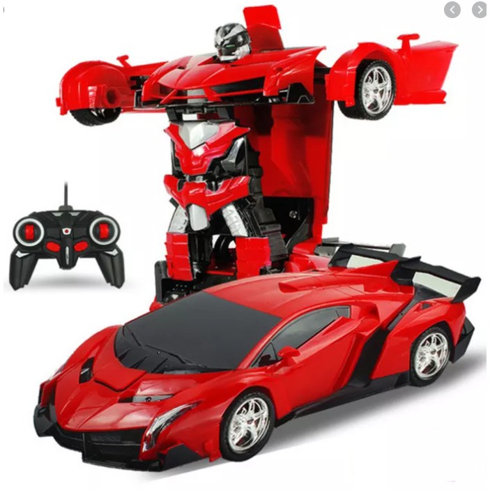 Đồ chơi Xe Ôtô lamborghini điều khiển từ xa tự động biến hình robot, đồ chơi hiện đại cho bé