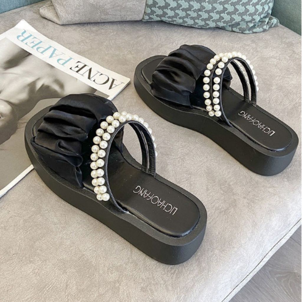 DÉP SANDAL NỮ QUAI BÈO NHÚN ĐỘN ĐẾ BÁNH MÌ NỮ TÍNH, DÉP XINH ĐI HỌC ĐI CHƠI DOZIMAX