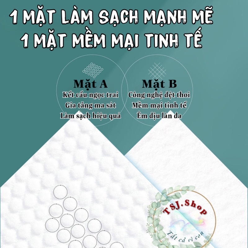Khăn mặt dùng 1 lần - dạng rút gói 100 tờ