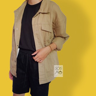 Áo Khoác Kaki Jacket (Màu Be)