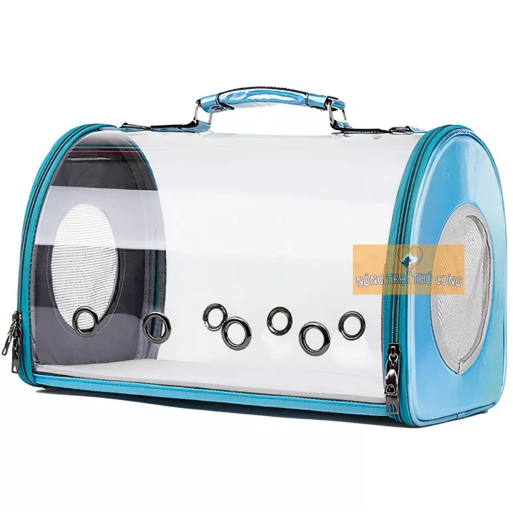 Túi Vận Chuyển Chó Mèo Trong Suốt  - Loại Cao Cấp, Cứng Đẹp - GIAO MÀU NGẪU NHIÊN