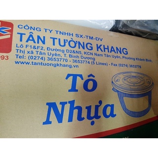 100 thố nhựa tròn có nắp đựng che xôi cháo dinh dưỡng 400ml hộp đựng chắc chắn