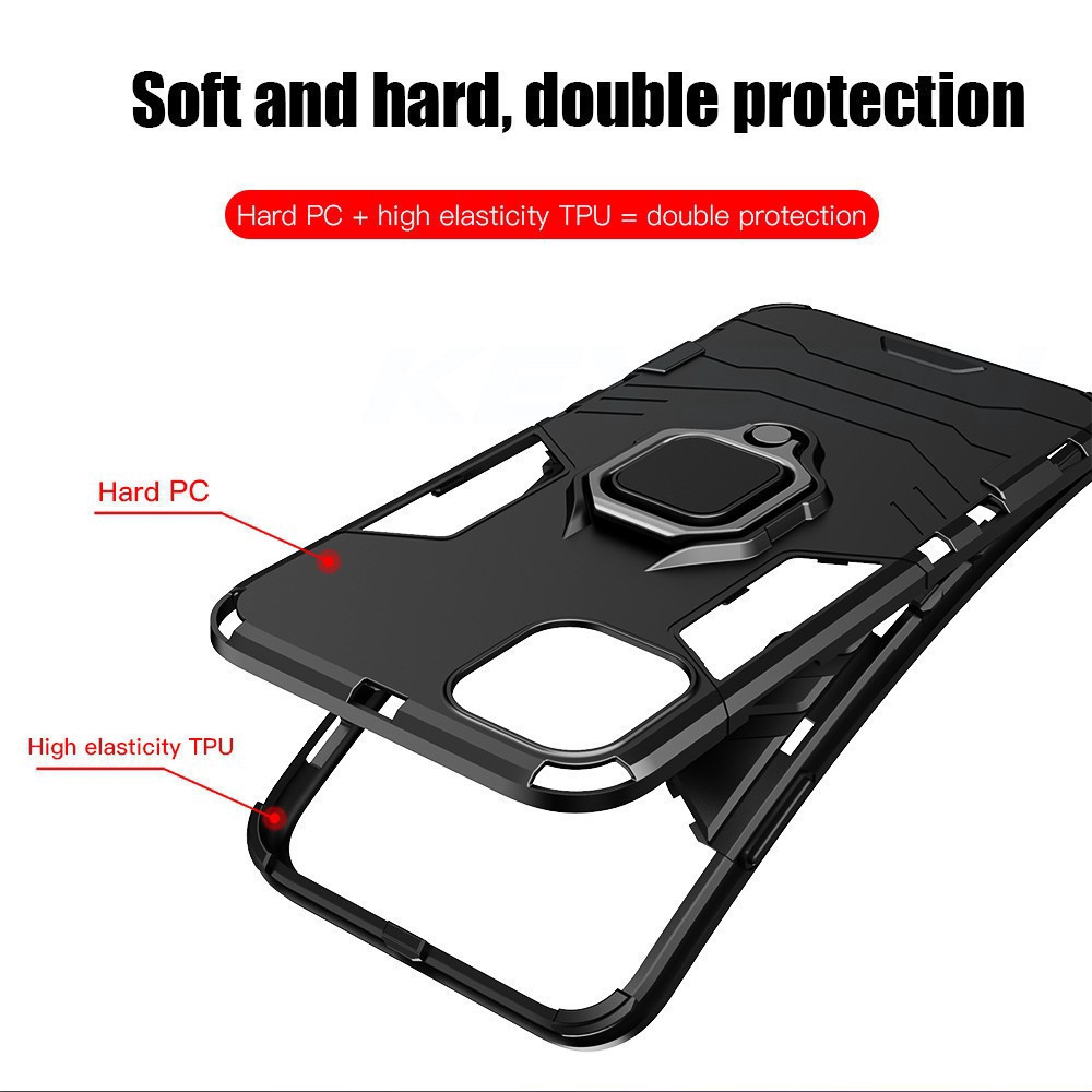 Case for Xiaomi redmi 8 8a redmi8 note8 note 8 pro t 8t note 8pro redmi8a hard case anti crack antishock for redmi note8t shockproof tough armor TPU PC phone case cover casing with ring holder stand