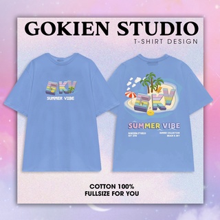 Áo tay lỡ form oversize châu ÂU- BST Summer Vibe Ulzzang dáng Unisex, Gokien Studio