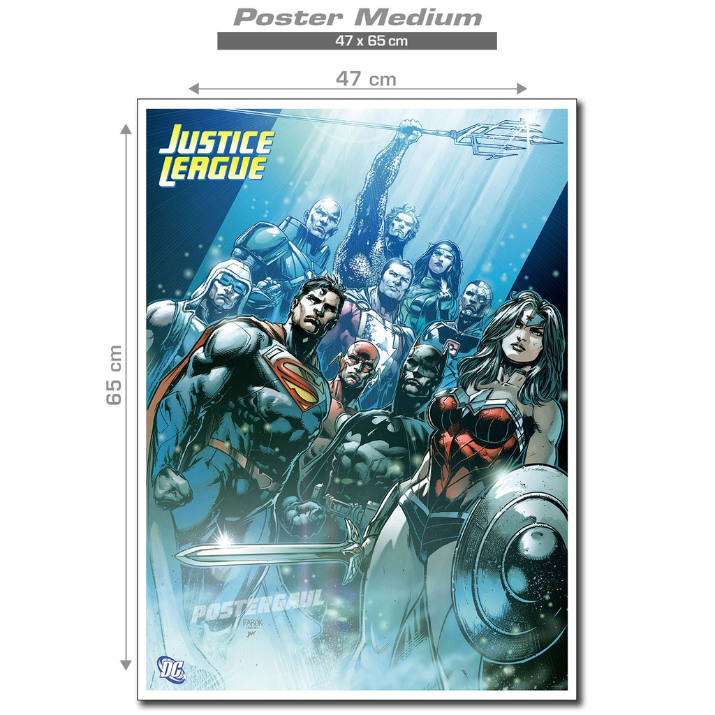 Poster Hình Justice League Fjp189-47 X 65 cm