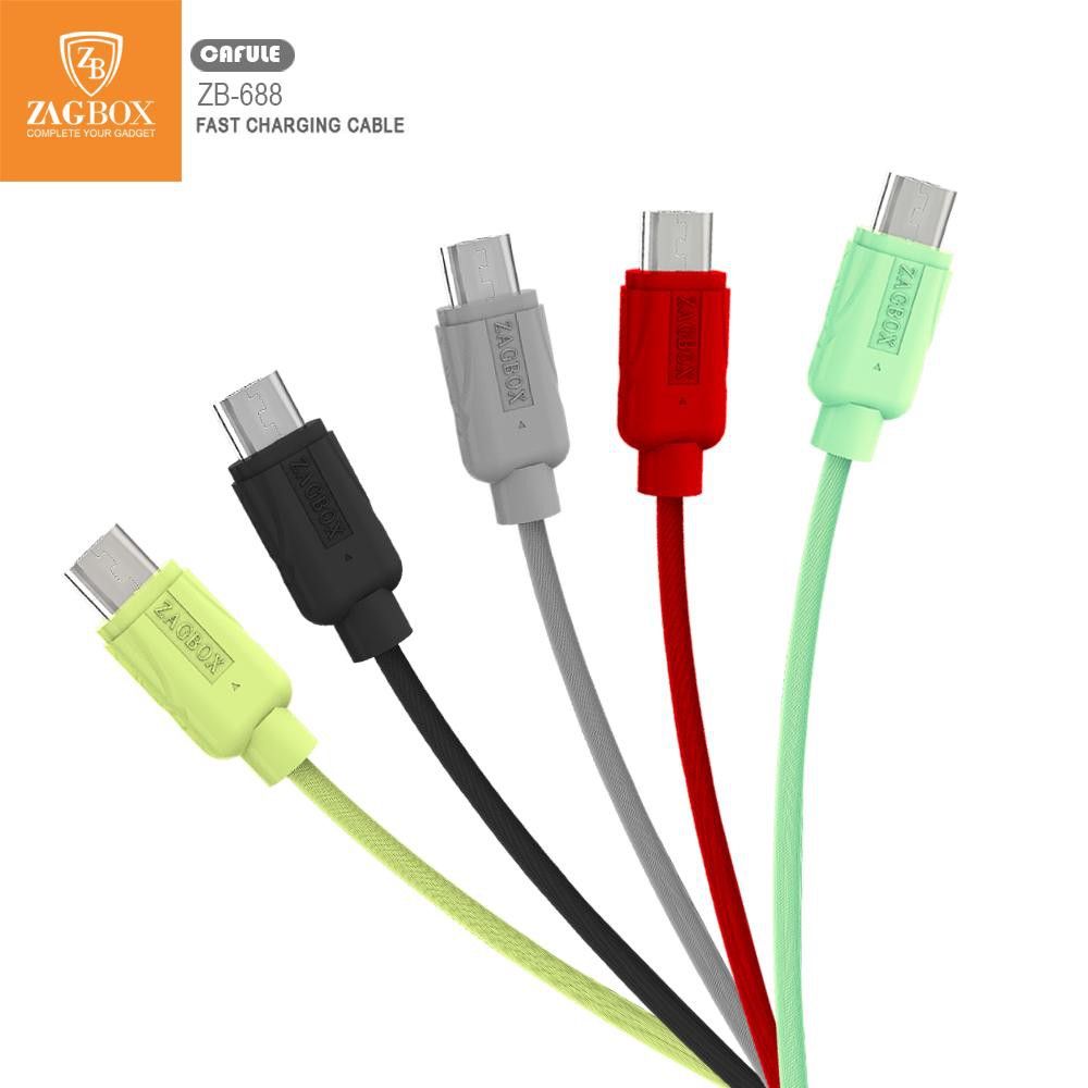 Dây Cáp Sạc Zagbox Micro Usb Chính Hãng Cho Samsung Xiaomi Oppo Realme Vivo Lenovo