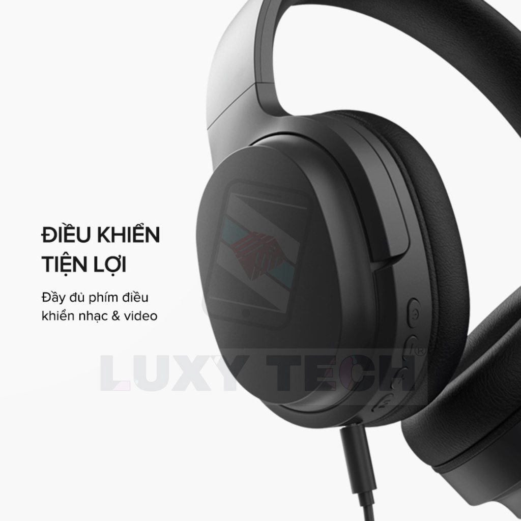 Tai Nghe Bluetooth Headphone HAVIT i62, Driver 40mm, BT 5.3, Nghe Đến 20H, Gập Gọn - Chính Hãng BH 12 Tháng