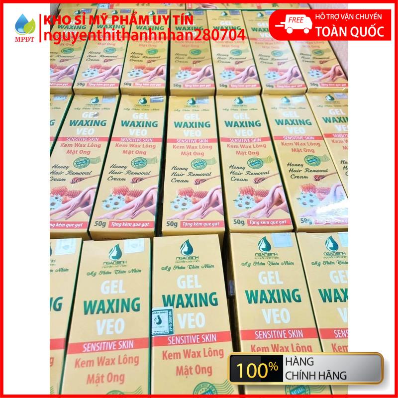 GIÁ SỈ - Kem tẩy lông tại nhà - gel waxing veo mật ong ngân bình chính hãng 5Ogr