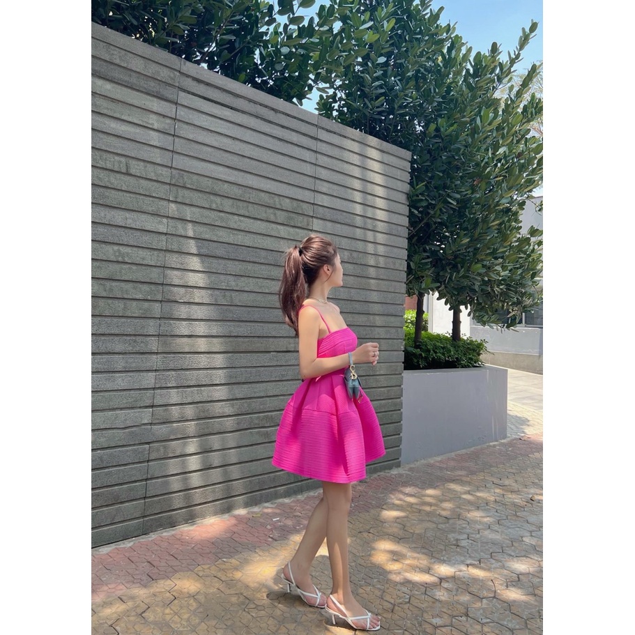 ĐẦM CÚP NGỰC 2 DÂY DÁNG XÒE CHẤT XỐP PUPPLY KÈM ẢNH THẬT | BigBuy360 - bigbuy360.vn