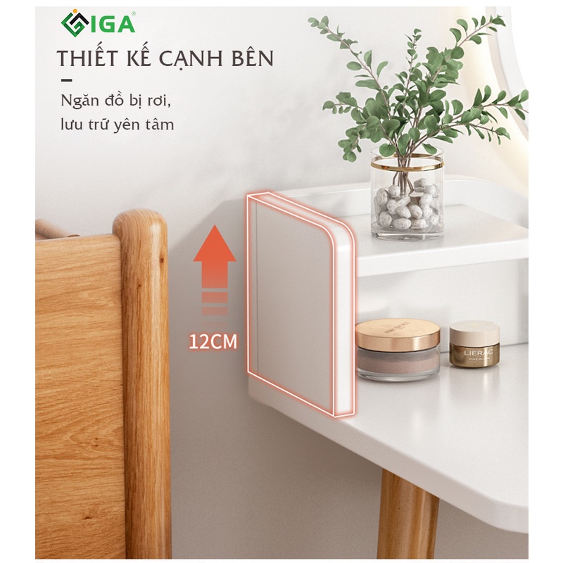 Bàn trang điểm IGA gương viền LED phong cách cực Nordic - GP196 | BigBuy360 - bigbuy360.vn