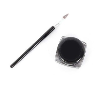 Gel kẻ mắt màu đen kháng nước + cọ tiện lợi