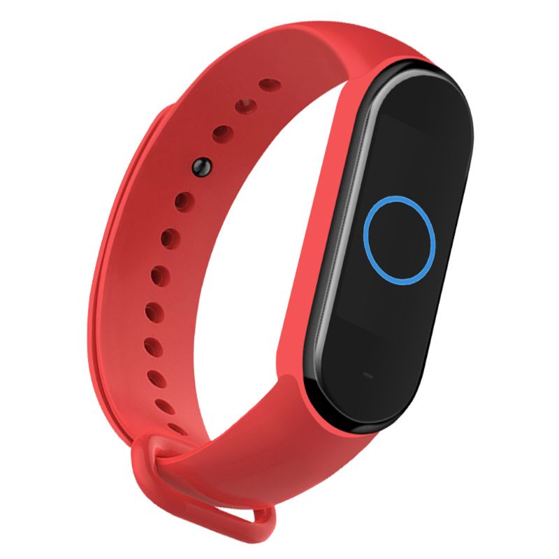 Dây Đeo Thay Thế Chất Liệu Silicon Màu Trơn Cho Xiaomi Mi Band 5