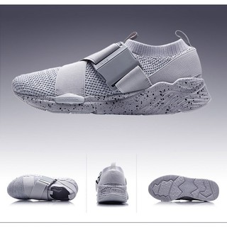 (Giày 499k) Giày Lười Li-ning màu ghi mã AHR01