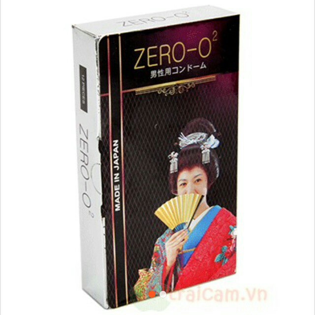 Bao cao su Zero O2 Nhật Bản - BCS siêu mỏng hộp 12 cái