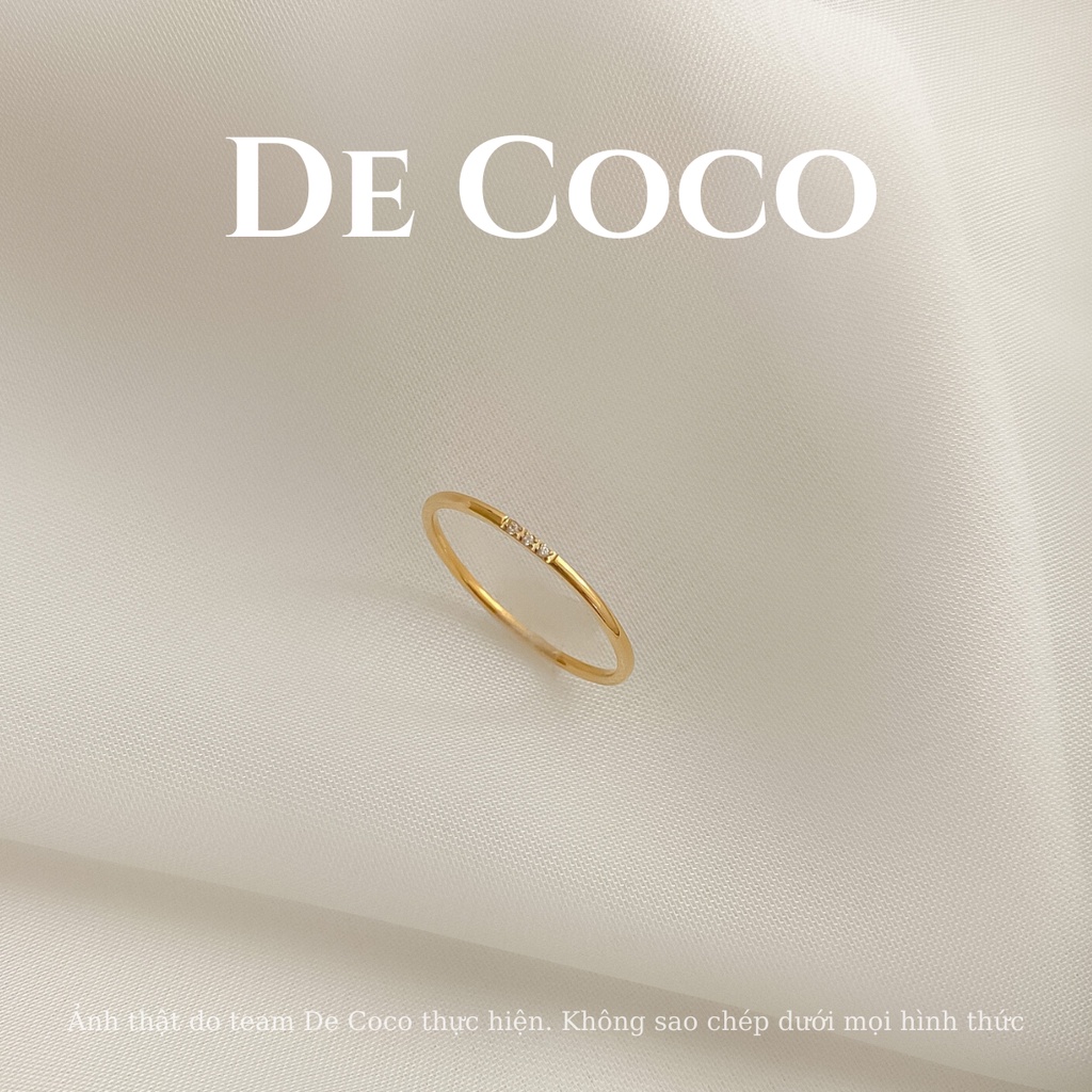 Nhẫn nữ DECOCO ACC Alula thân mảnh