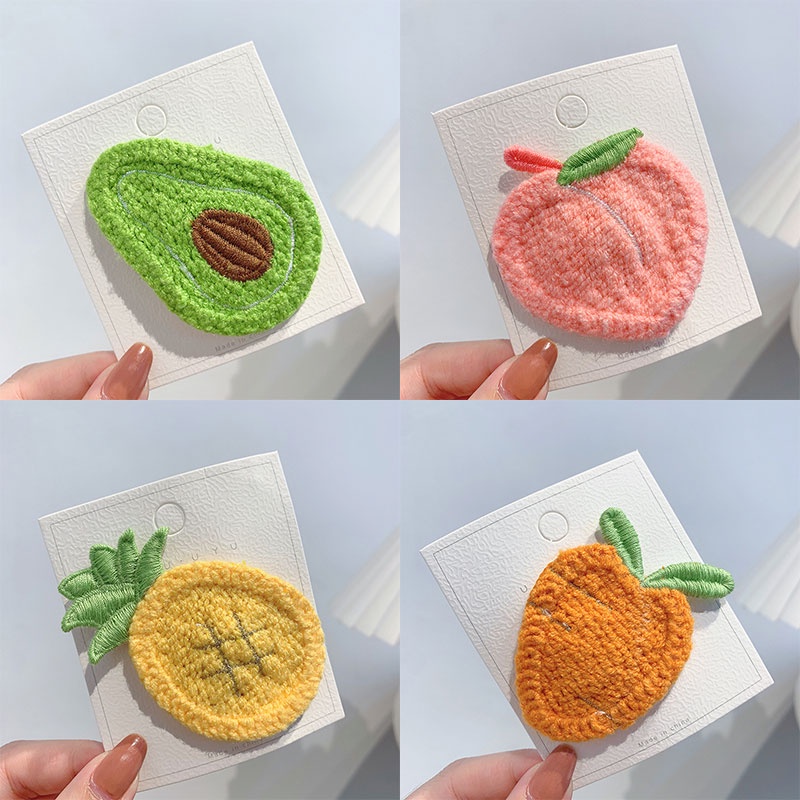  Kẹp Tóc Hình Trái Cây Hoạt Hình Phong Cách Hàn Quốc