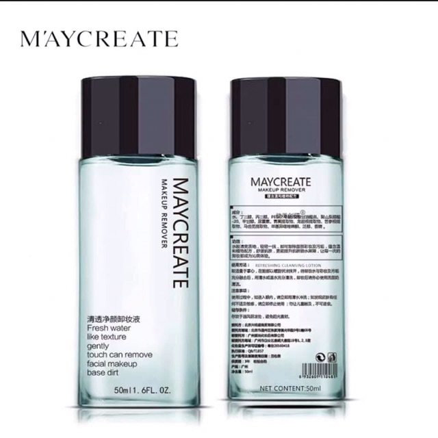 Nước tẩy trang Maycreate 50ml hàng Nội địa Trung