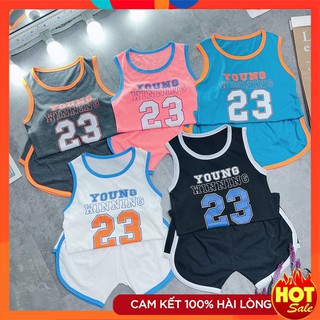 Bộ cộc cotton ba lỗ cho bé trai bé gái