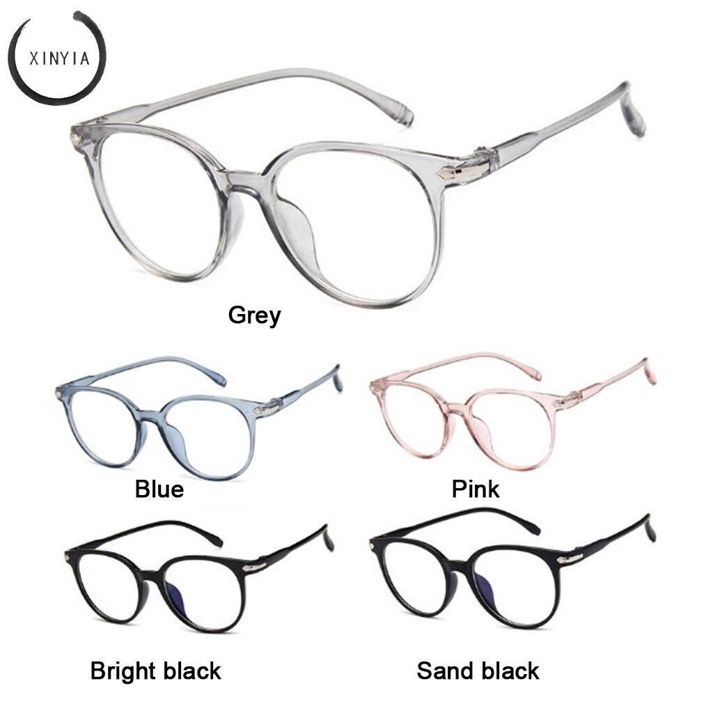 Mắt Kính Chống Bức Xạ Tròng Trong Suốt Thời Trang Cho Nữ