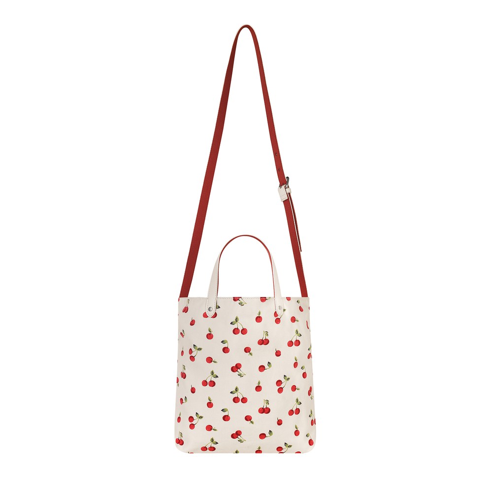 Cath Kidston -  Túi đeo chéo hai mặt Reversible CrossBody Cherries - 1001969 - Ivory