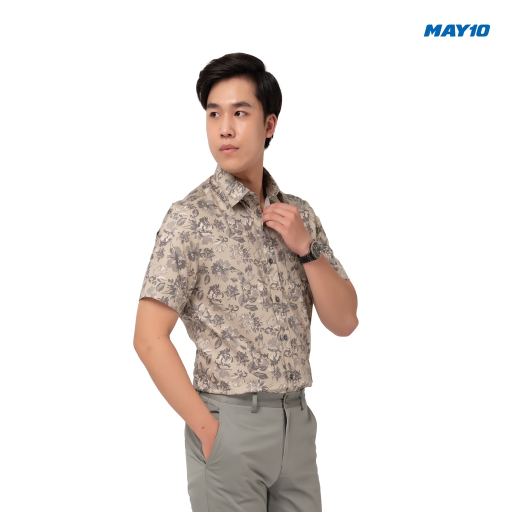 Áo sơ mi nam cộc tay dáng suông May 10 mã 010120003 màu AH232