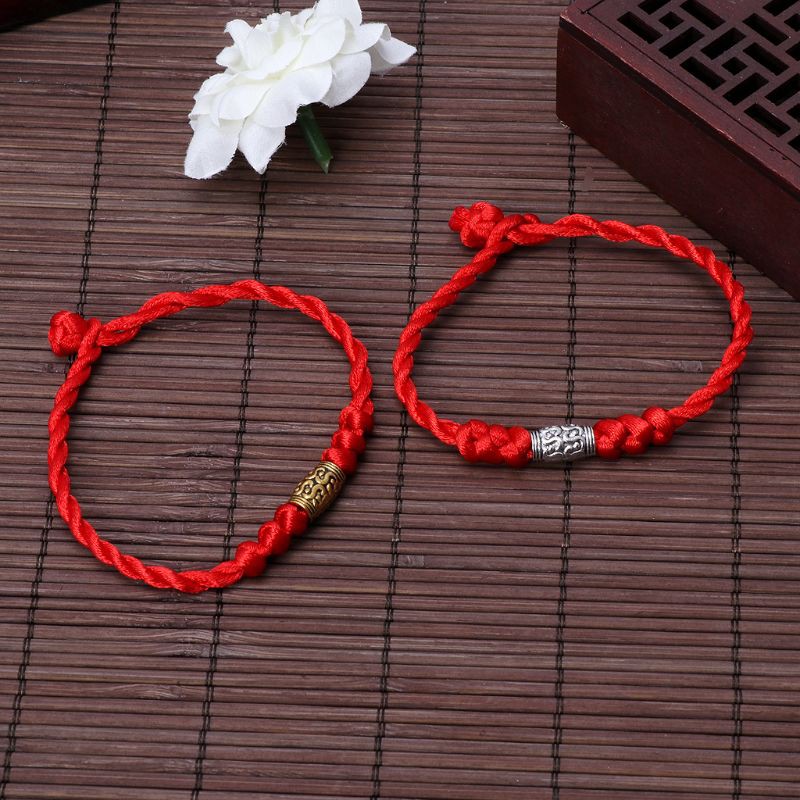 Vòng tay chỉ đỏ may mắn phong cách Trung Hoa độc đáo