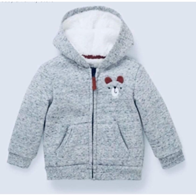 Áo khoác nỉ lông sz 3m-3y