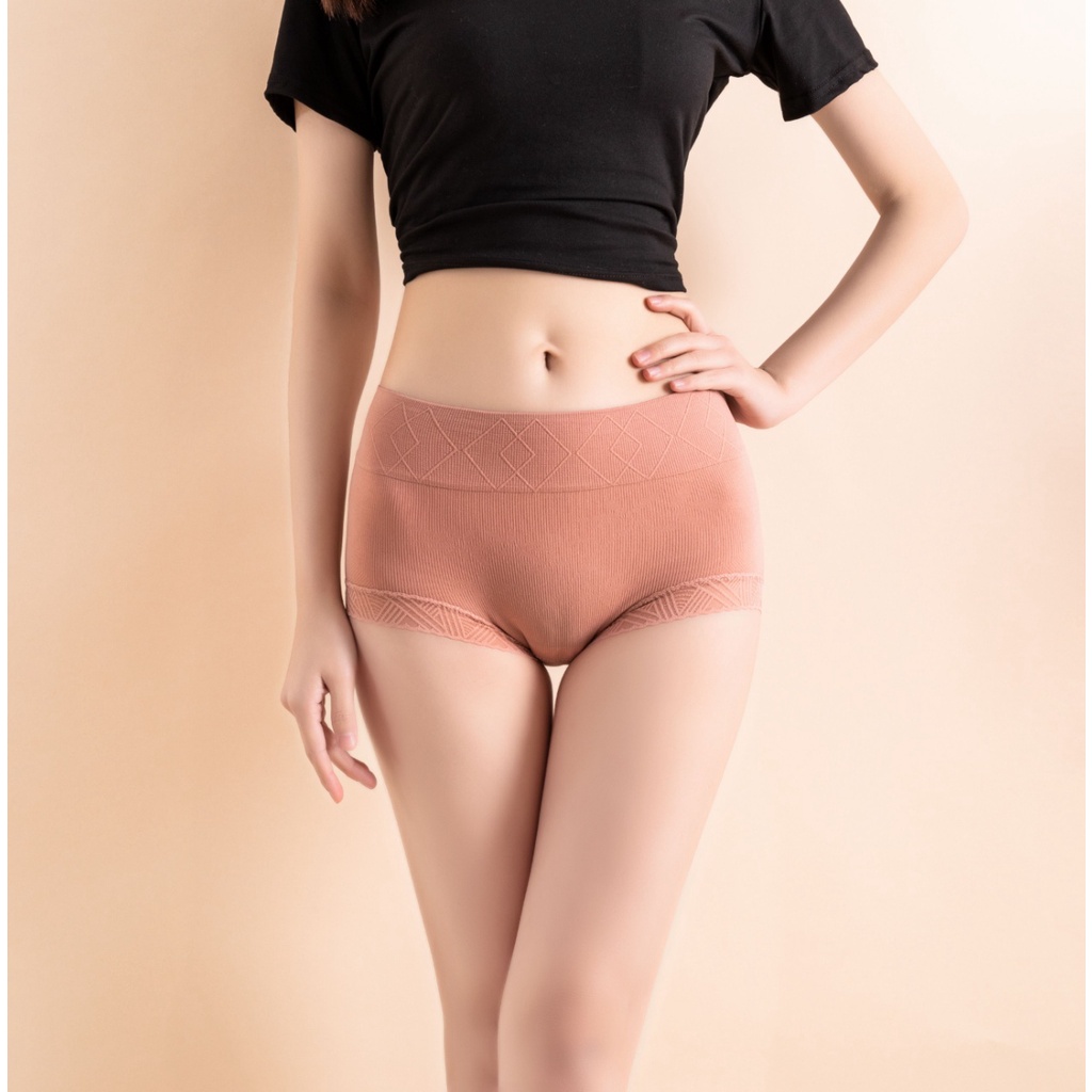 Quần Lót Cotton Lưng Vừa Mềm Mại Co Giãn Tốt Thoáng Khí Kháng Khuẩn Cho Nữ
