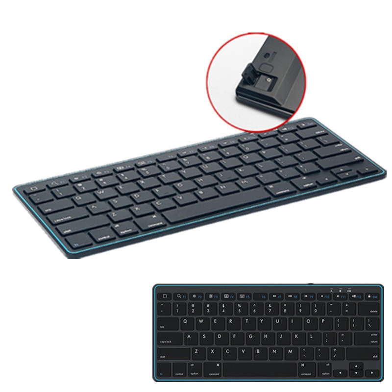 Bàn Phím Bluetooth Không Dây Siêu Mỏng 78 Phím Cho Điện Thoại Di Động / Máy Tính Bảng / Laptop