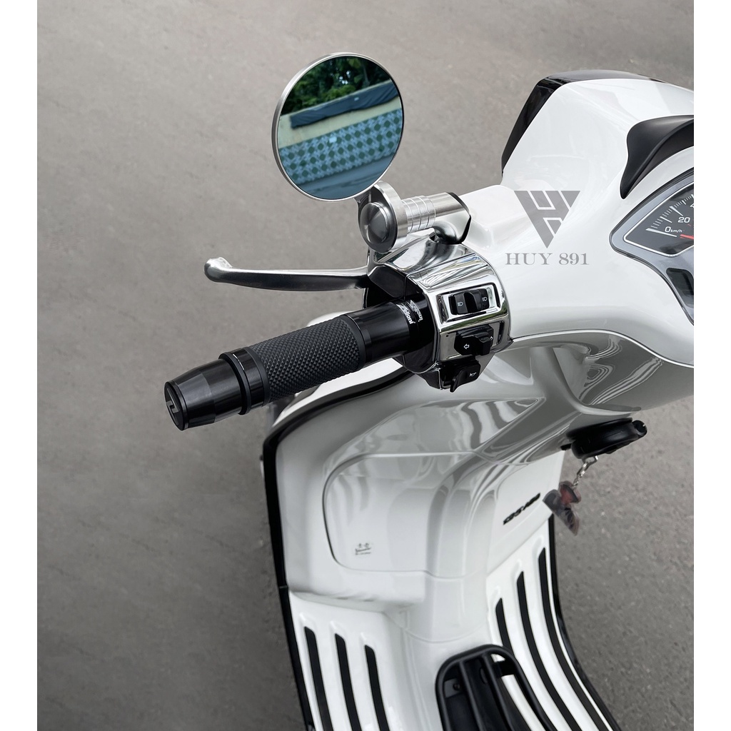 Kính tròn nhôm CNC cho xe Vespa Honda Yamaha