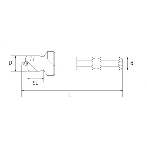 Mũi khoan vít dowel có cữ chặn (gỗ),hiệu Star-M, No.70X, Thép Carbon 100%, 8-12mm [MADE IN JAPAN]