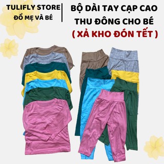 Bộ Quần Áo Dài Tay Cho Bé 🍒𝐗𝐀̉ 𝐊𝐇𝐎🍒Bộ Thun Lạnh Cho Bé Nằm Điều Hòa 6-18kg