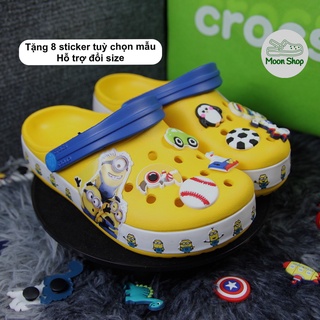 Dép Sục Cross Bộ Ba Minion siêu quậy cho các bé, chống trượt,kháng khuẩn bảo vệ chân bé yêu