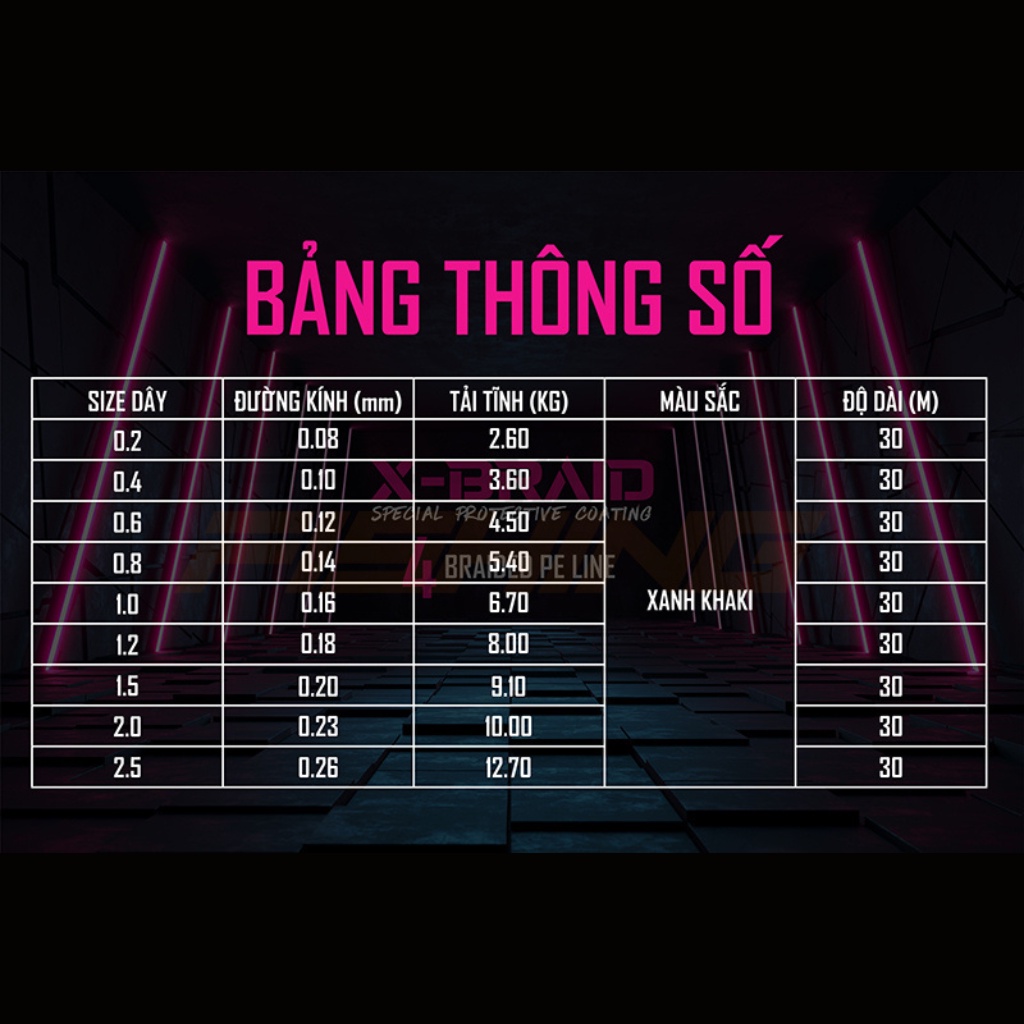 Dây Câu Cá RYUKI PE 4X Braid