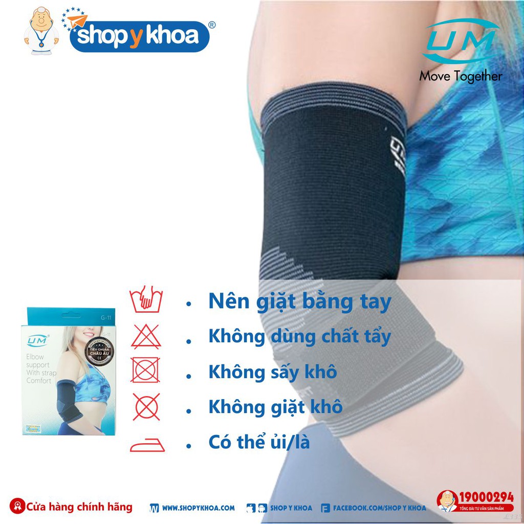 Bó Khuỷu Tay Có Đai Dán G11  . Tiêu Chuẩn Châu Âu
