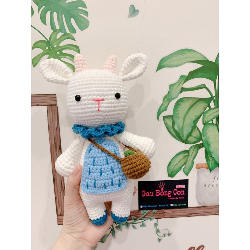 Bé dê Willy bằng len - quà tặng handmade - gấu bông bằng len an toàn cho bé