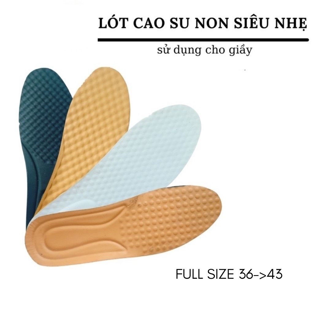 Lót Giày Thể Thao Chất Liệu Cao Su Non