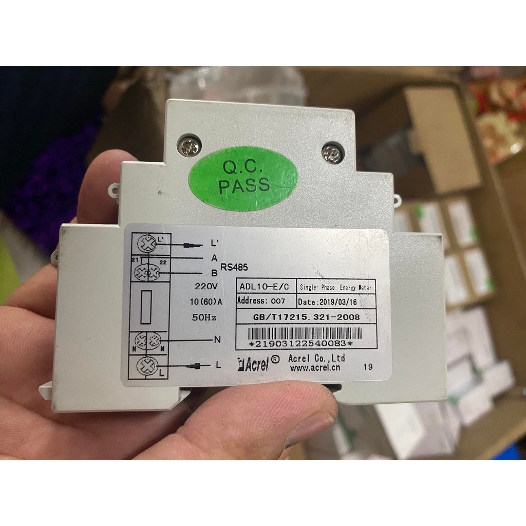 Thiết bị đo công suất điện - Đồng hồ đo mức tiêu thụ điện 1pha ADL10-E/C-Acrel hàng chính hãng.