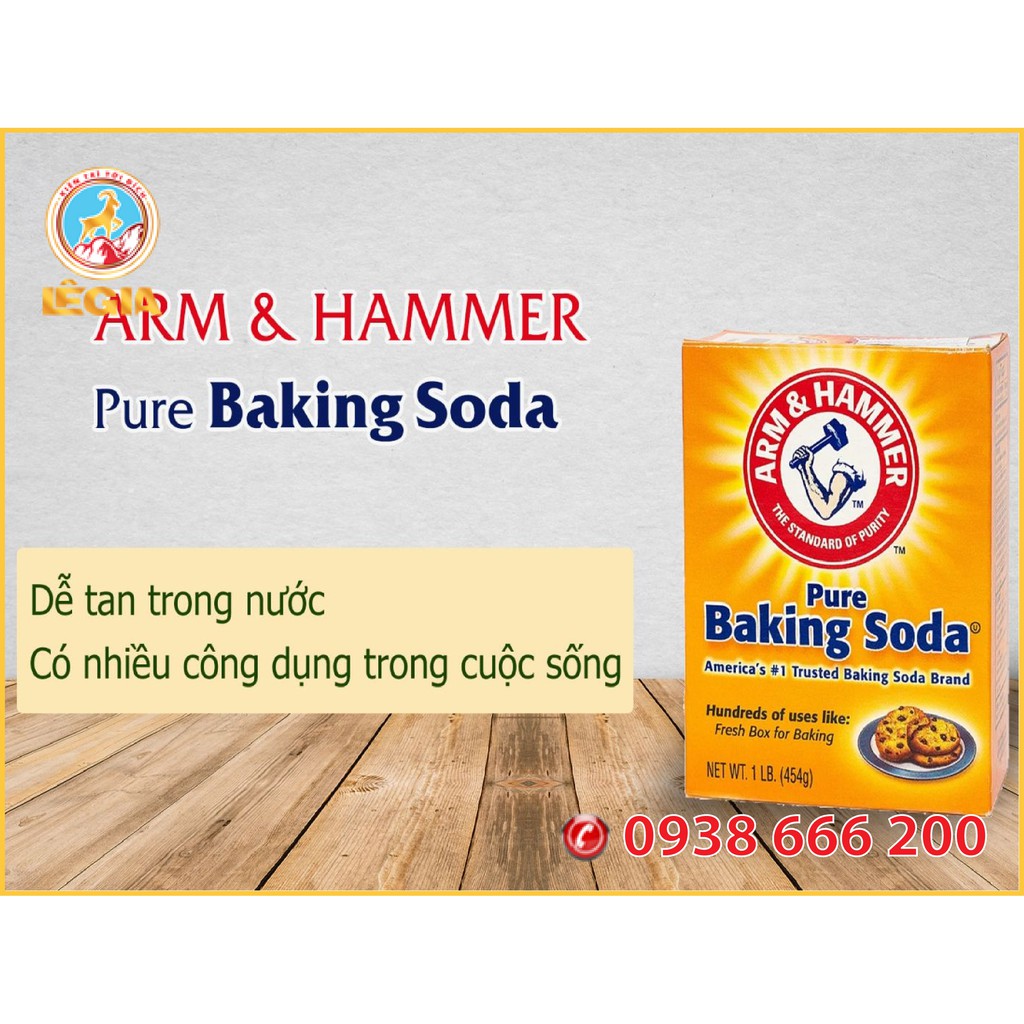 Bột Đa Dụng Pure Baking Soda Arm &amp; Hammer 454G