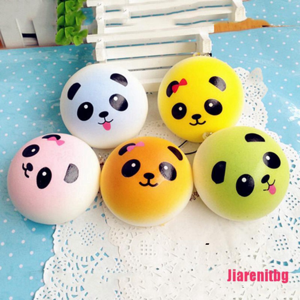 1 Đồ Chơi Bóp Squishy Hình Gấu Trúc Nhiều Màu Kích Thước 4cm