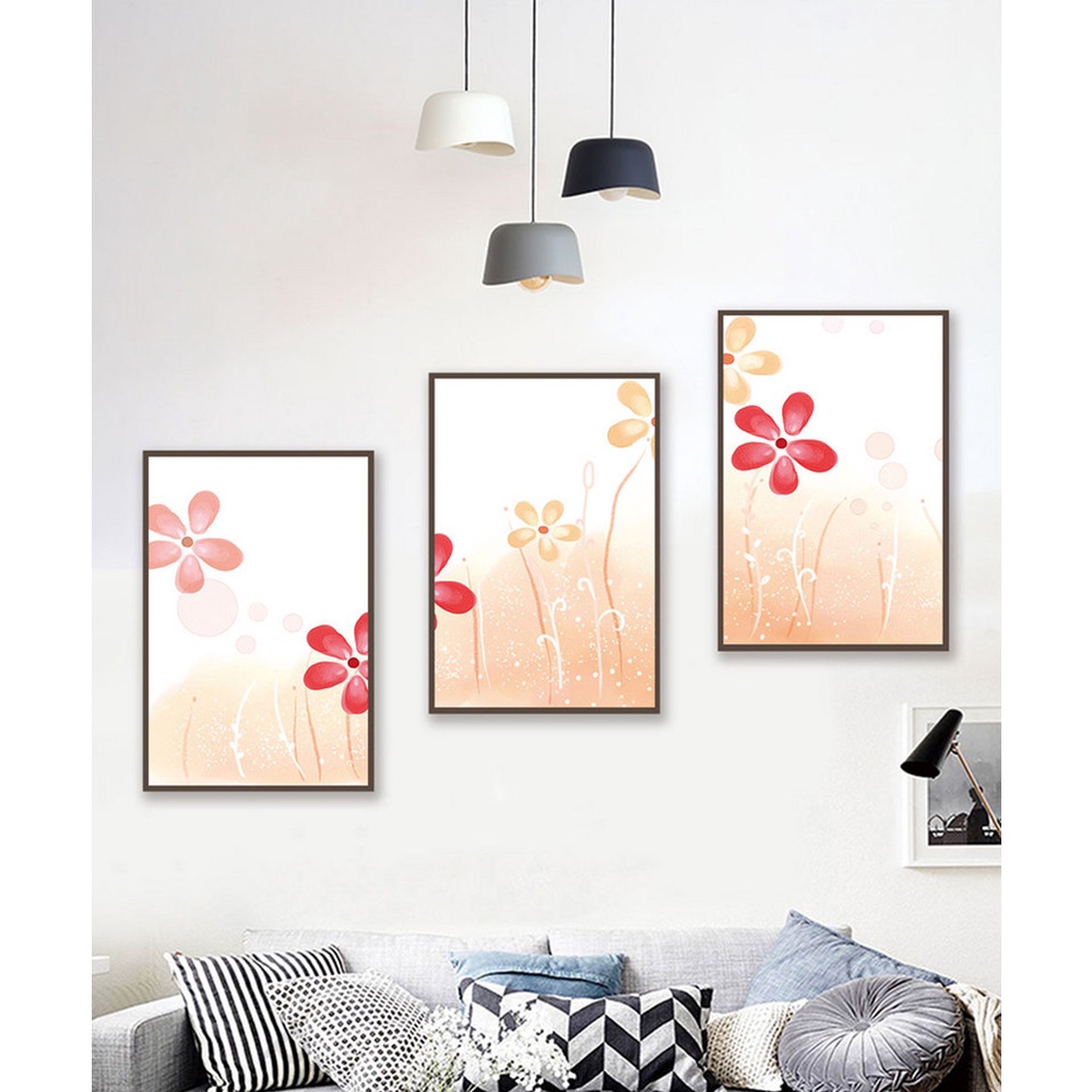 In hình ép gỗ Laminate TRANH TRỪU TƯỢNG - Mẫu 3 (3 HCN 3x20x30, 3x30x40, 3x40x60). In ảnh theo yêu cầu