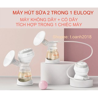 Máy hút sữa không dây sạc điện cầm tay 2 trong 1 EULOQY