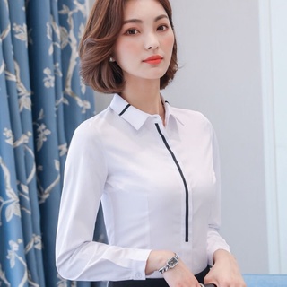 [HCM]Áo sơ mi nữ công sở viền đen VR566 Thời trang TOP FASHION SHOP Vải kate mềm mịn chuẩn form